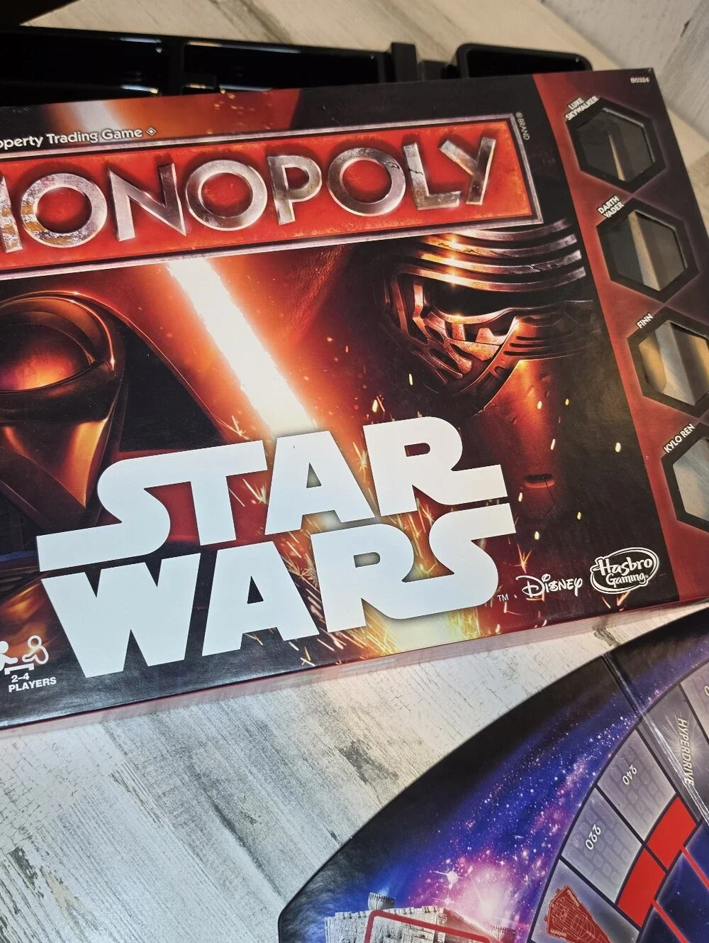 Star Wars Monopoly Force Awakens Board Game Complete New Open Box Figures Sealed